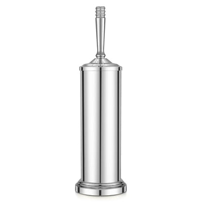 Chrome Toilet Brush and Holder Set，Toilet Bowl Brush and Holder - color: Chrome