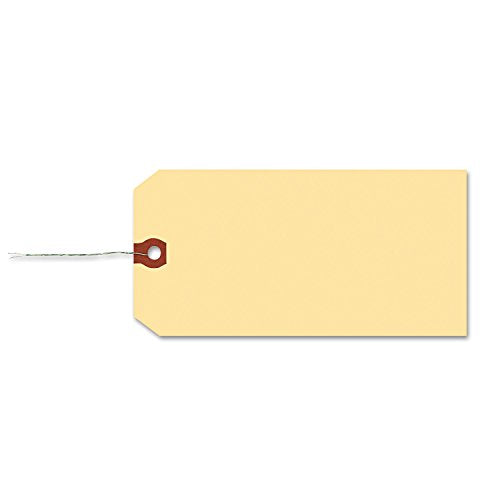 Avery Double Wired Shipping Tags, 11.5 pt. Stock, 5.25 x 2.63, Manila, 1,000/Box