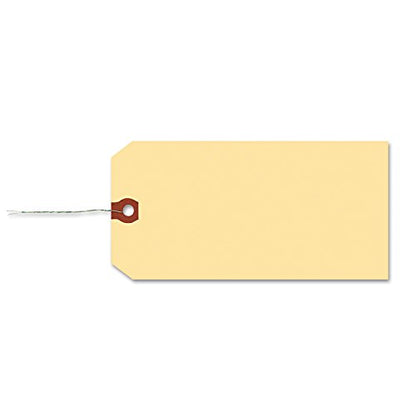 Avery Double Wired Shipping Tags, 11.5 pt. Stock, 5.25 x 2.63, Manila, 1,000/Box