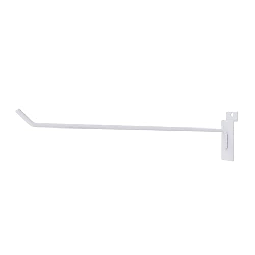Black Slatwall Hooks,12 Inch, 25 PCS Slat Wall Hanging Hanger - color: White, size: 12 Inch