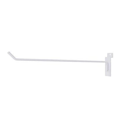 Black Slatwall Hooks,12 Inch, 25 PCS Slat Wall Hanging Hanger - color: White, size: 12 Inch