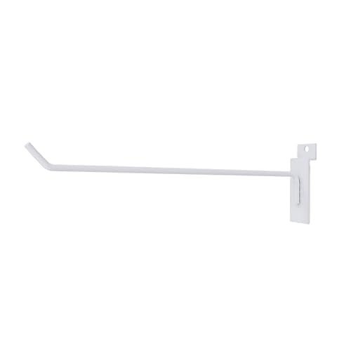 25Pcs 10 Inch Heavy Duty Slatwall Hooks Accessories White - color: White, size: 10 Inch