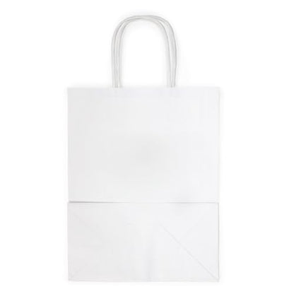 ClearBags Paper Merchandise Handle Bags (White, 8 1/4 x 4 5/16 x 10 5/8) - color: White, size: 8 1/4 x 4 5/16 x 10 5/8