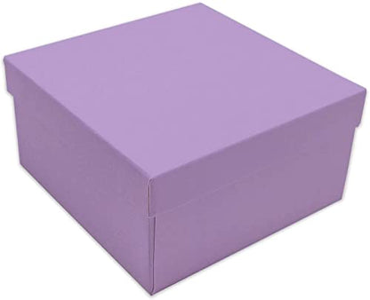 TheDisplayGuys 25 Cardboard Jewelry Gift Boxes with Inserts - Purple - color: Purple Lavender, size: 1 Count (Pack of 25)