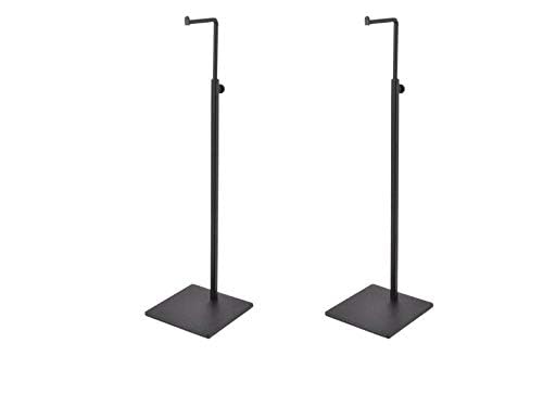 2 Pack Metal Handbag Rack Hanging Clutch Bag Holder Display stand Adjustable Height Retail Countertop Free Standing Display Stands with Single Hook For Bags,Purses,Wig (black)