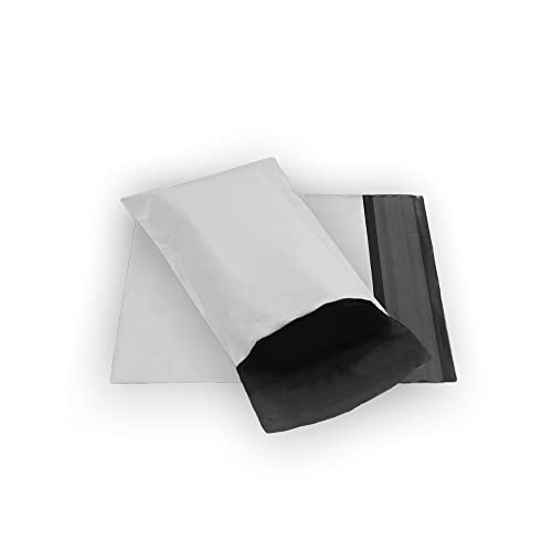 100 EcoSwift 4 x 6 White Small Poly Mailer Size #00 Self Sealing Envelopes Plastic Shipping Mailing Bags 4x6 2.35 mil - size: 4x6