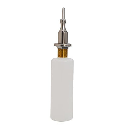 Westbrass R217-07 Kitchen Sink Deck Mount Liquid Soap/Hand Sanitizer Dispenser with Refillable 12 oz Bottle, Satin Nickel - color: Satin Nickel
