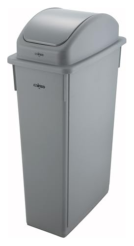 Winco PTC-23SG Slender Trash Can, 23-Gallon, Gray,Medium - color: Gray