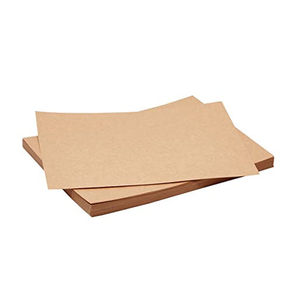 Best Paper Greetings Letter Paper Kraft Card Stock Sheets - 11 x 8.5 In, Brown, 96 Pack - Invitation Paper for Card Making & DIY Craft Projects