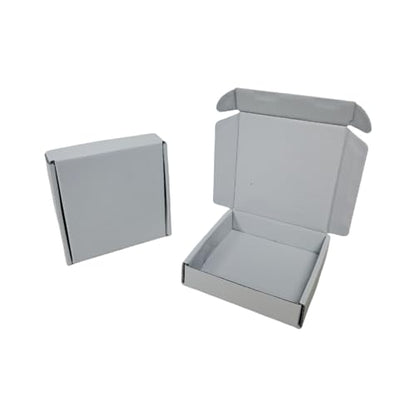 50 Pack 5.1x5.1x1.2 in Gray Shipping Boxes - color: Gray, size: 5.1x5.1x1.2 in