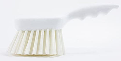 SPARTA 40541EC02 Plastic Scrub Brush, Utility Brush, Kitchen Brush With Hanging Hole For Cleaning, 8 Inches, White - color: White