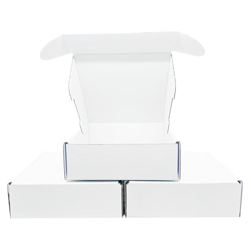 6x6x2 Inches White Corrugated Cardboard Shipping Boxes Set of 2 - size: 6x6x2 inch 2 Pack