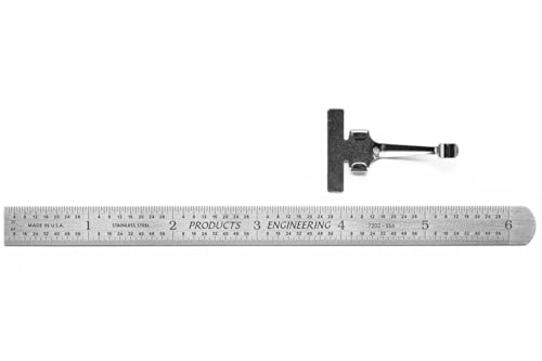 PEC Tools 6" Metal Pocket Ruler, 32nds/64ths & Decimal Equivalent, 3pcs - color: Decimal Equivalent Chart, size: 3