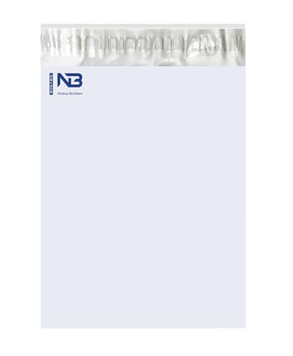 NB 12x15.5 Inch – 100 Pcs White Poly Mailers Strong Adhesive Self-Seal Shipping Envelopes, Tear & Water Resistant Packaging for E-Commerce and Small Business - color: White, size: 12"x15.5" 100pcs