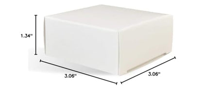 White Square Boxes for Homemade Soap Packaging, No Window - 250 Pack - color: White, size: 250 Pack