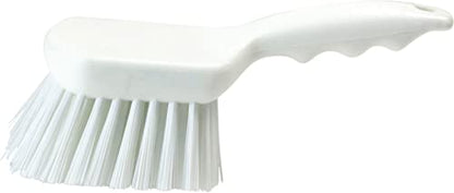 SPARTA 40541EC02 Plastic Scrub Brush, Utility Brush, Kitchen Brush With Hanging Hole For Cleaning, 8 Inches, White - color: White