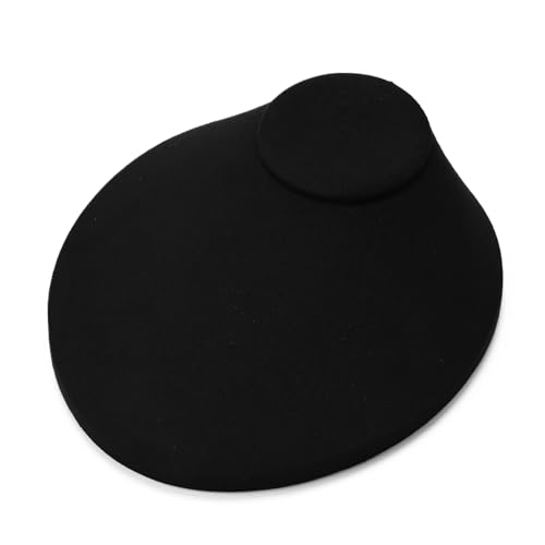 Oirlv Necklace Holder Bust Velvet Jewelry Display Necklace Display for Vendors Display Pendant Display Stand Black - color: Black