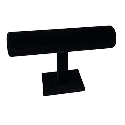 T-Bar Bracelet Holder,Bracelet Display Stand For Selling,Jewelry Organizer Watch Rack For Show (Black Velevt) - color: Black Velvet