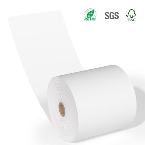 15 Rolls 3 1/8 x 230 Thermal Paper Receipt Rolls 55 GSM Premium Quality Thick paper For POS Cash Register BPA Free-Methdic - style: 15 Rolls