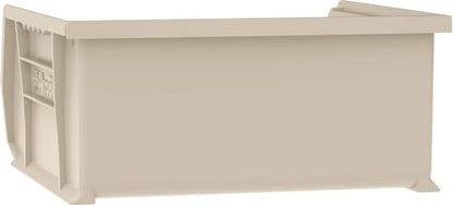Akro-Mils 30235 AkroBins Plastic Storage Bins, 11"x11"x5", Stone, 6-Pack - color: Stone