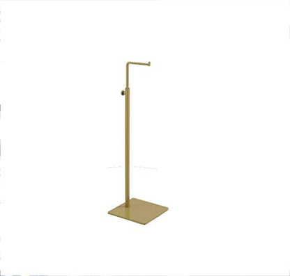 B&NN Adjustable Metal Handbag Rack Tabletop Handbag Purse Display Stand Single Hook Bag Stand Holder (Gold) - color: Gold