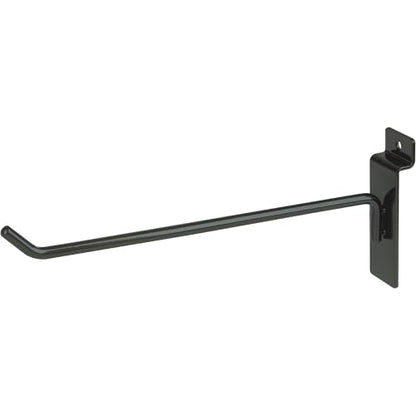 Econoco 8” Slatwall Deluxe Hooks, Slatwall Hooks, Display Hooks for Panel, Black (Pack of 96) - color: Black, size: 8" Length