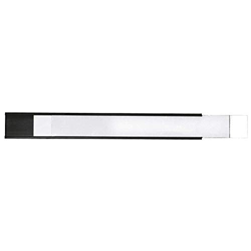 SmartSign Magnetic 'C' Channel Label Holders for Metal Racks and Shelves | 0.75" x 6" Pack of 25 - size: 0.75" x 6"