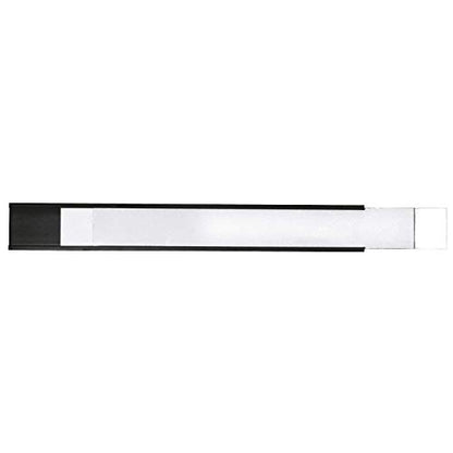 SmartSign Magnetic 'C' Channel Label Holders for Metal Racks and Shelves | 0.75" x 6" Pack of 25 - size: 0.75" x 6"