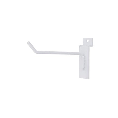 4" Slatwall Hooks, White, 25pcs, Slat Wall Hanging Display Hooks - color: White, size: 4 Inch