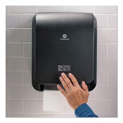 Pacific Blue Ultra 8" High-Capacity Automated Touchless Paper Towel Dispenser by GP PRO (Georgia-Pacific); Black; 59590; 12.9" W x 9" D x 16" H; 1 Dispenser - style: Automated dispenser