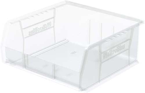 Akro-Mils 30235 AkroBins Plastic Storage Bins, 11"x11"x5", Clear, 6-Pack - color: Clear