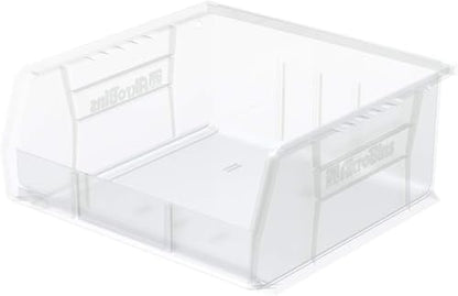Akro-Mils 30235 AkroBins Plastic Storage Bins, 11"x11"x5", Clear, 6-Pack - color: Clear