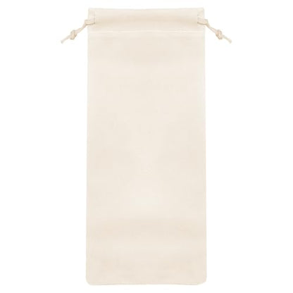 Mandala Crafts 4x10 Cream Velvet Drawstring Bags for Wine Bottle - color: Cream 4X10 Inches, size: 1 Count (Pack of 50)