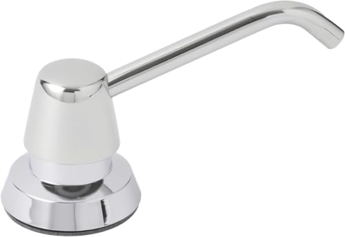 Bobrick B-822 Manual Top Fill Liquid Soap Dispenser 34 fl oz. (1L) Liquid Soap Capacity, 4- Inch Free-Turning Spout for Public Restroom Countertops, Chrome Finish (Pack of 12) - size: 4" Spout (Pack of 12), style: Liquid