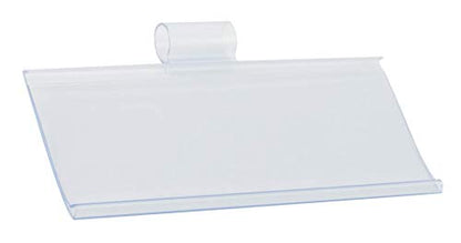 Plastic Label Holders 3" - Ultra Clear Easy Clip Design - Pack of 100
