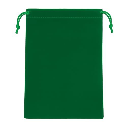 Mandala Crafts 6x9 Emerald Green Jewelry Gift Favors Velvet Drawstring Bags - color: Emerald Green 6X9 Inches, size: 1 Count (Pack of 50)