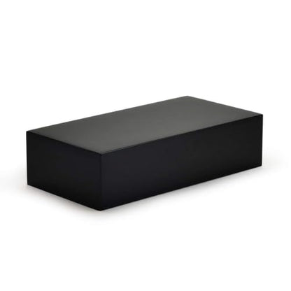 Oirlv Solid Wood Minimalism Style Jewelry Display Stand Showcase Jewelry Organizer Black Square Holder (SM05304) - color: SM05304