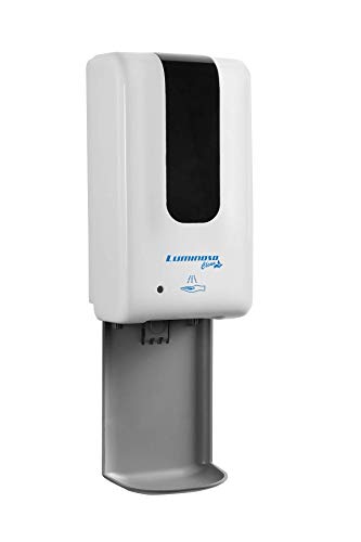Automatic Touchless Soap and Hand Sanitizer Dispenser 1200ml Wall Mount with Drip Tray - Commercial Industrial Liquid or Gel Hands Free Motion Sensor ADA Compliant