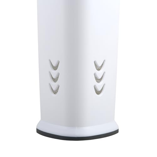 Clorox Covered Toilet Brush and Caddy with Splash Guard & Non-Skid Base, 2-Piece, White - style: Brush with Holder