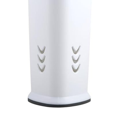 Clorox Covered Toilet Brush and Caddy with Splash Guard & Non-Skid Base, 2-Piece, White - style: Brush with Holder