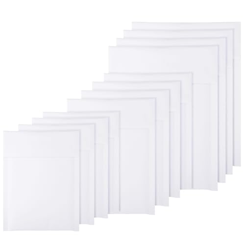 50 Pcs Kraft Bubble Mailers 3 Size Padded Envelopes, White - color: White