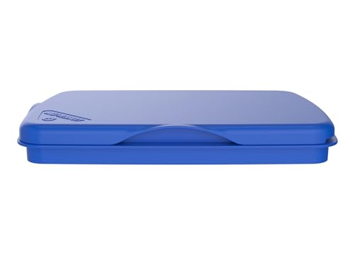 Rev-A-Shelf 32 Qt Garbage Can Lid for Base Kitchen and Bathroom Cabinet Bin - color: Blue, size: 32 QT