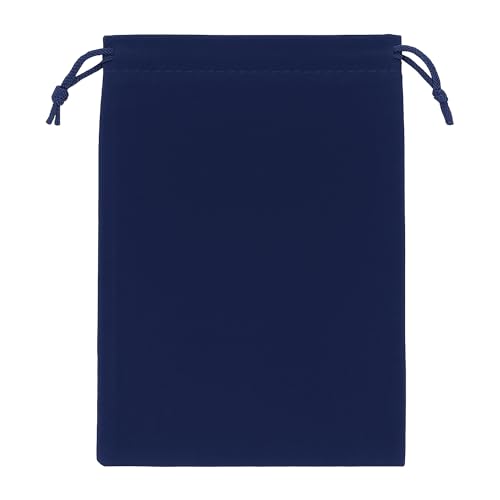 Mandala Crafts 6x9 Navy Blue Jewelry Gifts Favors Velvet Drawstring Bags - color: Navy Blue 6X9 Inches, size: 1 Count (Pack of 50)