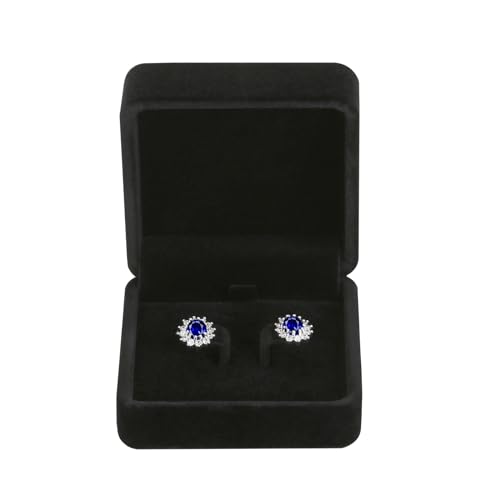 LETURE 6 Pieces Velvet Jewelry Gift Boxes for Necklace Pendant Bracelet Ring Earring, Jewelry Storage Display Case for Christmas Wedding Engagement Birthday Anniversary (Earring Box -6PCS) - color: Earring Box -6PCS