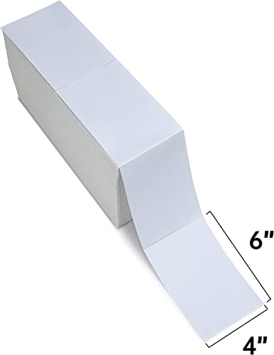 LLIKED 3000 4x6 Direct Thermal Labels Fanfold, Thermal Shipping Labels - size: 3000 Labels