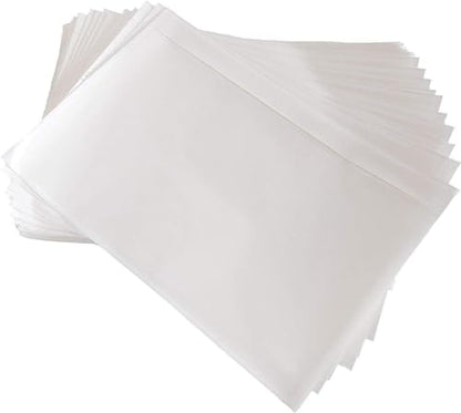 BEUYI Clear 9.5'' x 6.7'' Adhesive Shipping Label Pouches/Sleeves, Plastic Packing Slip Envelope Protector Holder, Easily Fits Half of Letter-Size Paper (60 Pack) - size: 9.5''x6.7'' - 60 Pack