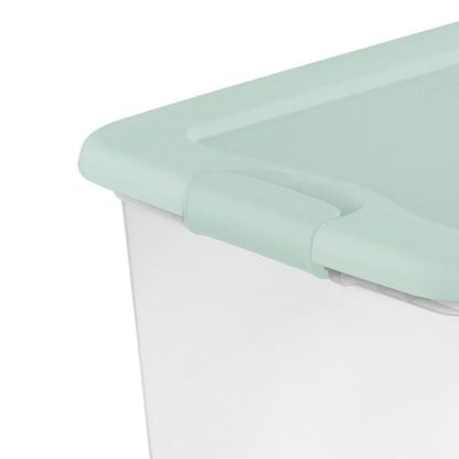 Sterilite Latching Box with Lids for Home and Office, 64 Quart, 6-Pack