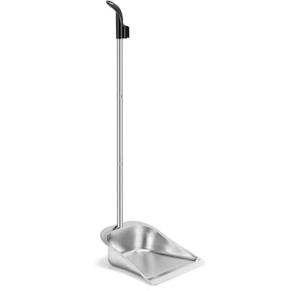 Dust Pans with Long Handle - 35”Heavy Duty Metal Upright Stand Up Dustpan - size: dustpan only