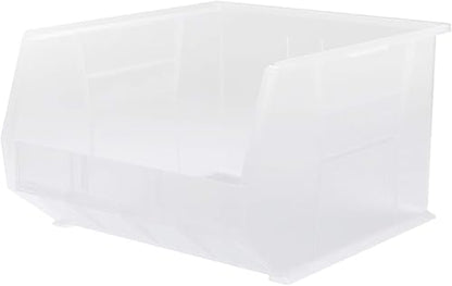 Akro-Mils 30270 AkroBins Plastic Storage Bins, 18"x16"x11", Clear, 3-Pack - color: Clear