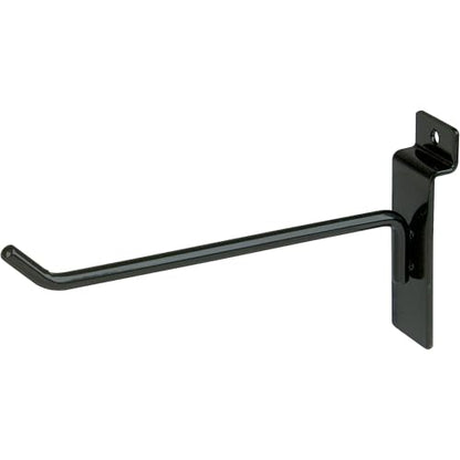 Econoco 6” Slatwall Deluxe Hooks, Slatwall Hooks, Display Hooks for Panel, Black, (Pack of 96) - color: Black, size: 6" Length